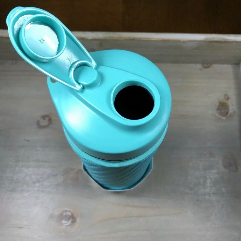 Masontops Glass Water Bottle Hydration Kit Regular Mouth Mason Jar Turquoise FFF - Picture 7 of 11